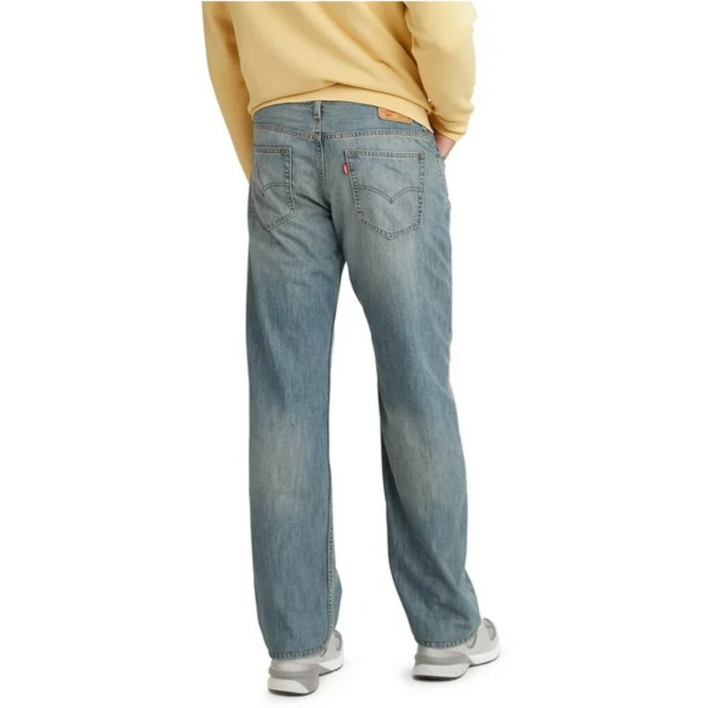 Levi's 569 Loose Straight Fit Denim Red Tab VTG 90s 100% COTTON 36x32 Blue Wash - Picture 5 of 17